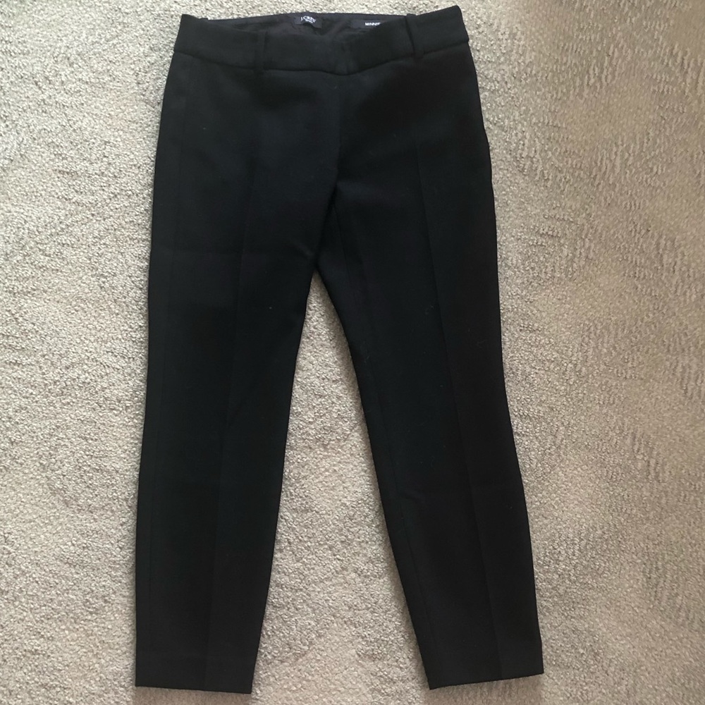 Black Minnie J. Crew stretch petite 00 trousers